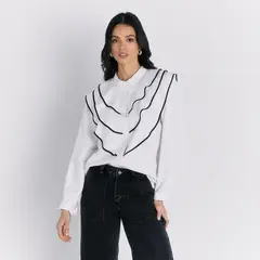 LOUNGE - Blusa Vuelos Begonia Mujer