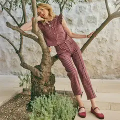 LOUNGE - Pantalón Rayas Boho Cala Mujer