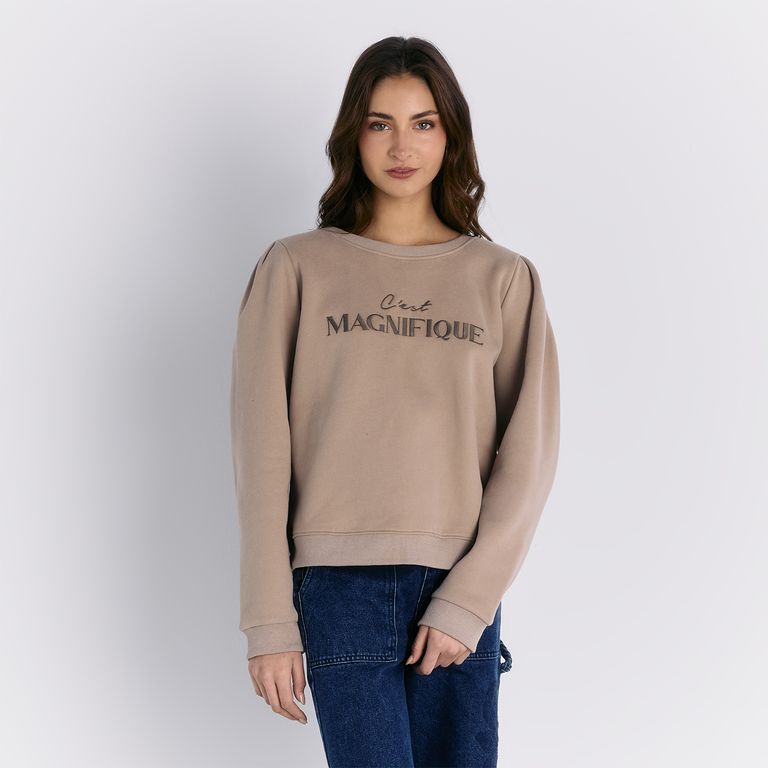 Polerón Mangas Aglobadas Mujer