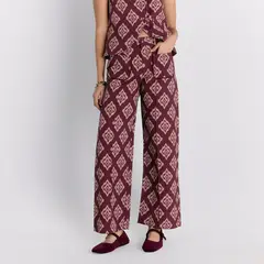 LOUNGE - Pantalón Rayas Boho Loto Mujer