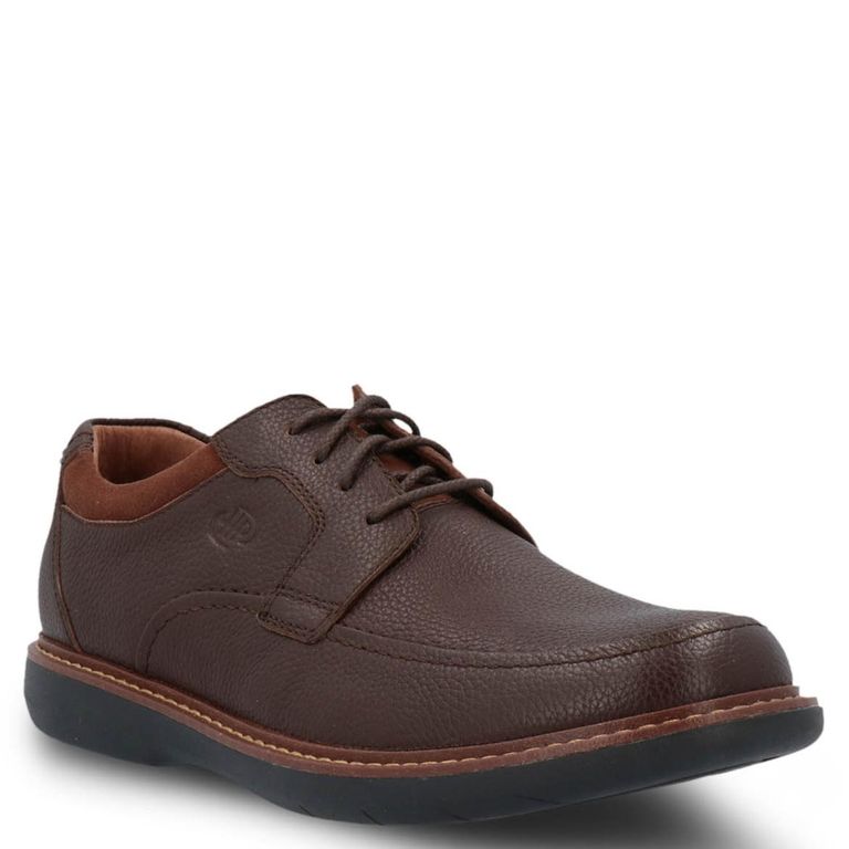 Zapatilla Urbana Hombre Cuero Burdeo