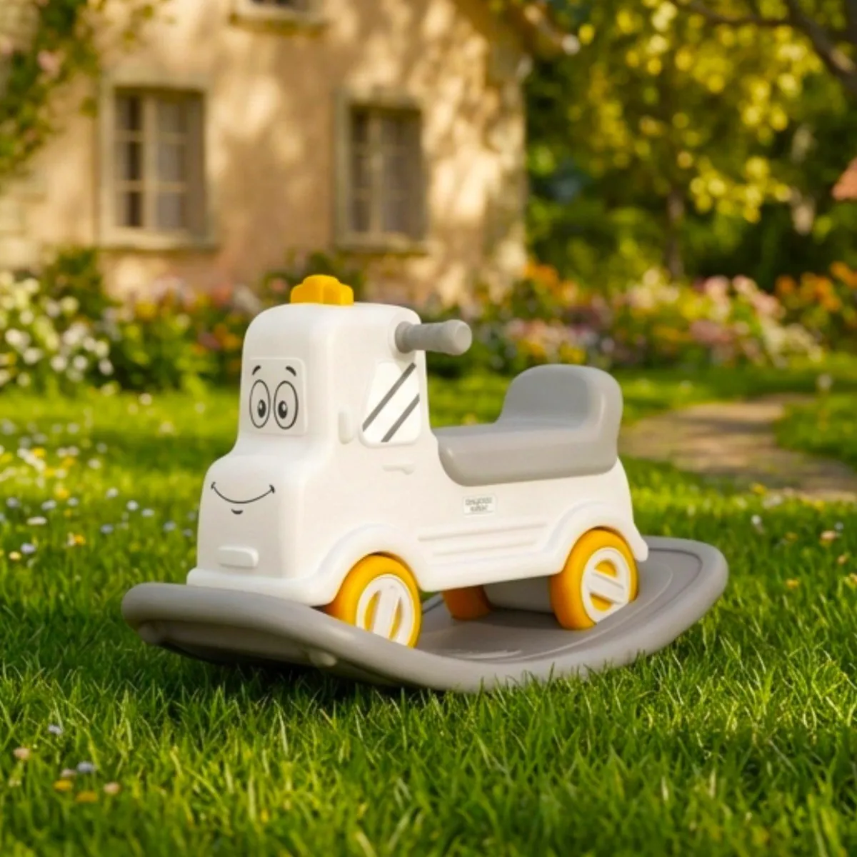 KIDS COOL - Correpasillos Caminador Mecedor Camión 3 En 1 Kidscool Off White