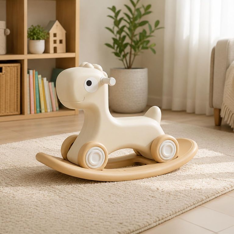 KIDS COOL Caminador Mecedor Caballito 3 En 1 Kidscool Crudo Neutro Estilo Off White