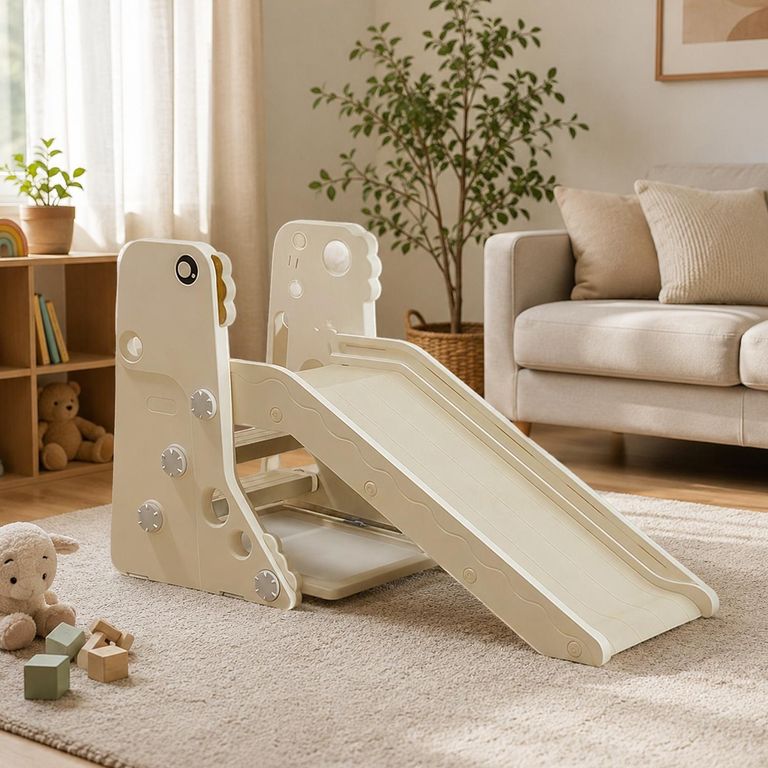 KIDS COOL Resbalín Infantil Plegable 4 En 1 Con Escritorio Kidscool Off White