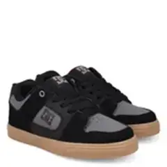 DC SHOES - Pure Zapatilla Urbana Niño Cuero Gris (33 A 39)