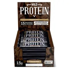 WILD PRO - Barras de Proteina Wild Foods Chocolate 16 unidades