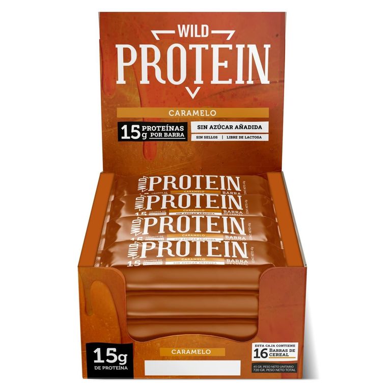 Barras de Proteína Caramelo 16 unidades