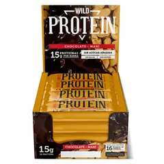 WILD FOODS - Barras de Proteína Chocolate + Mani 16 unidades