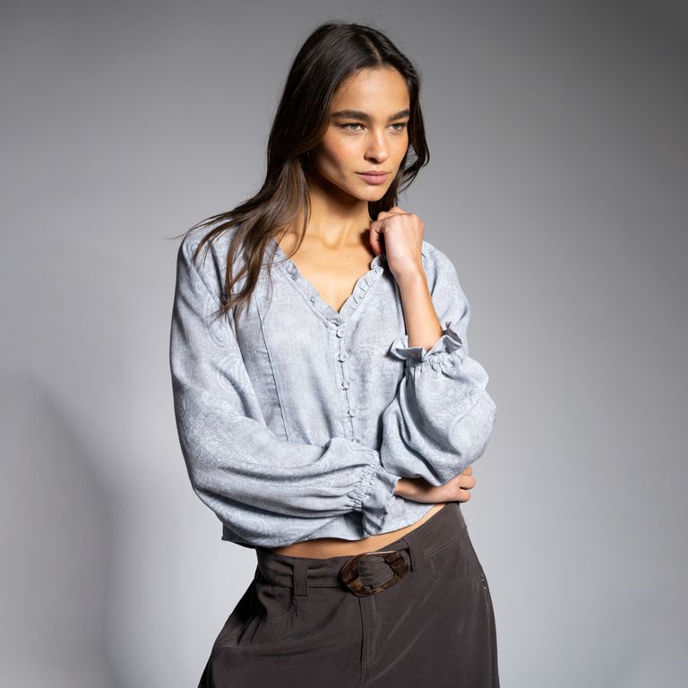 Blusa Isabeau Celeste Mujer