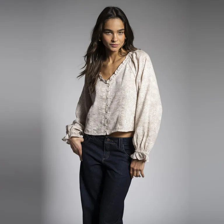 Blusa Manga Larga Mujer