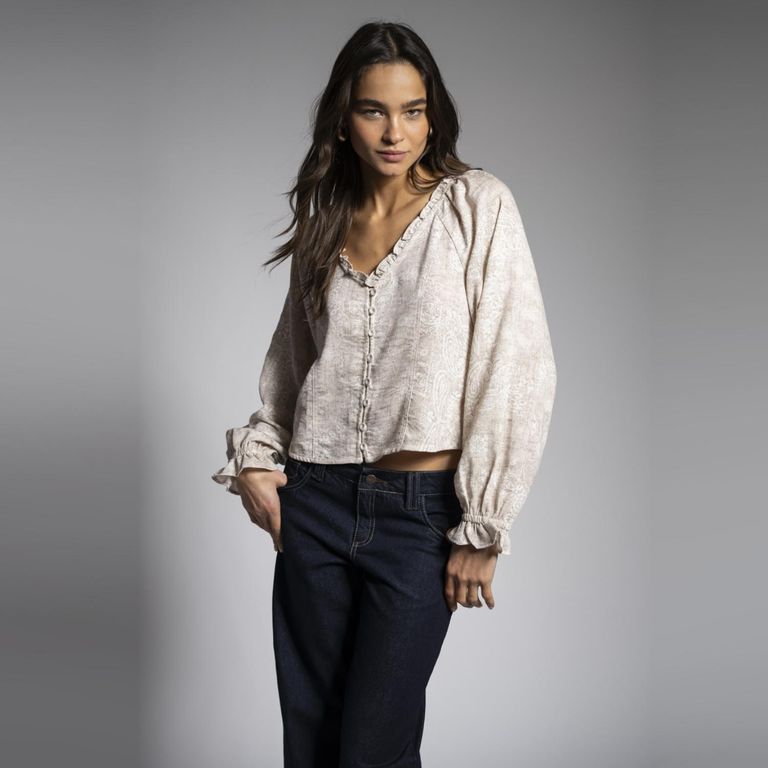 Blusa Manga Larga Mujer