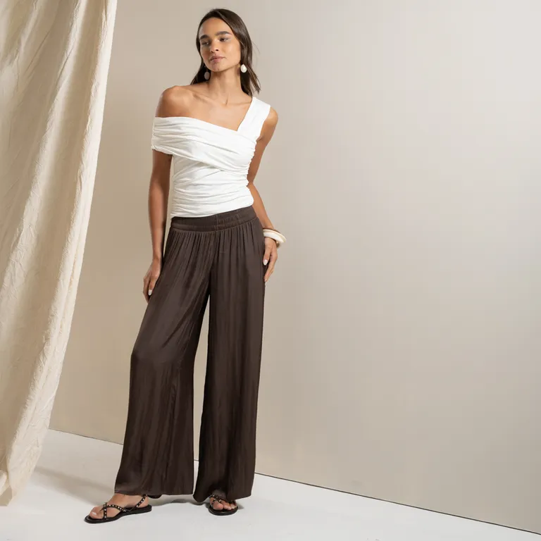 Pantalón Wide Leg Mujer