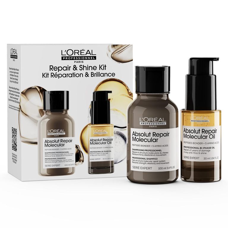 Mini Duo Kit Absolut Repair Molecular Shampoo 100ml + Aceite 30ml