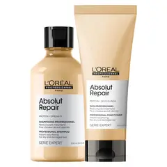 LOREAL PROFESSIONNEL - Set Profesional Reparación Shampoo 300ml + Acondicionador 200ml Absolut Repair