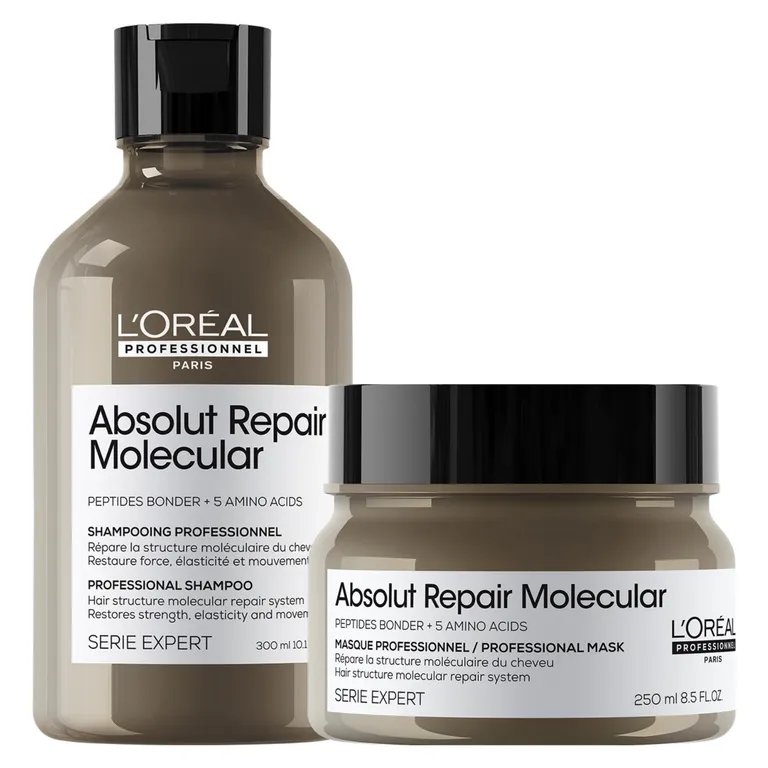 Set Profesional Reparación Molecular Shampoo 300ml + Máscara 250ml Absolut Repair Molecular