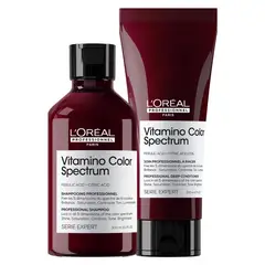 LOREAL PROFESSIONNEL - Set Profesional Cuidado del Color Profundo Sh 300ml + Aco 200ml Vitamino Color Spectrum