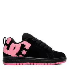 DC SHOES - Court Graffik Zapatilla Urbana Niña Cuero Negro (34 A 38)