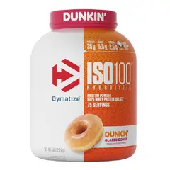 DYMATIZE - Proteína ISO 100 5lb Dunkin Glazed Donut