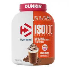 DYMATIZE - Proteína ISO 100 5lb Dunkin Mocha Latte