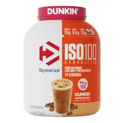 DYMATIZE - Proteína ISO 100 5lb Dunkin Cappuccino