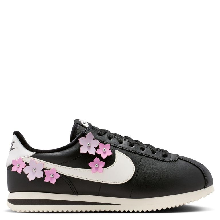 Cortez Florette Zapatilla Urbana Mujer Cuero Negro