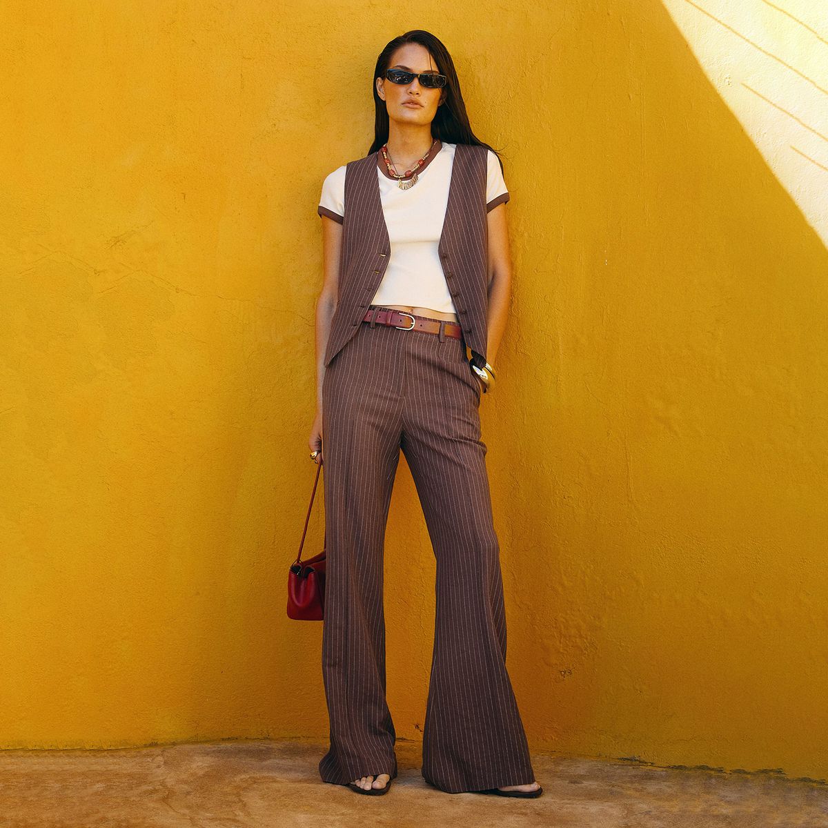 SAINTMALE Pantalón Lino Melt Mujer Tiro Medio Saintmale | Falabella Chile