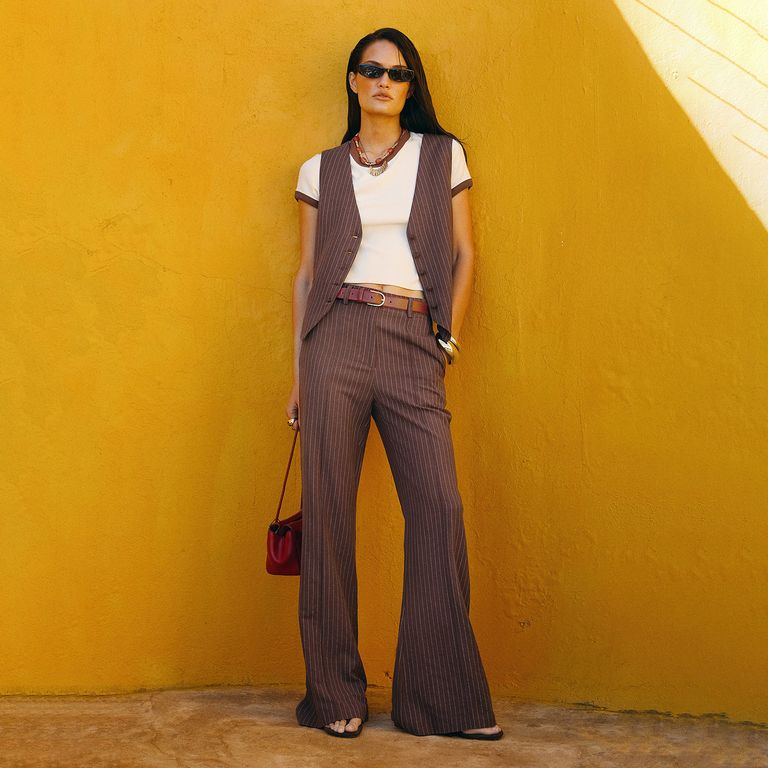 Pantalón Lino Mujer Tiro Medio