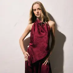 SAINTMALE - Top Halter Jacquard Mujer