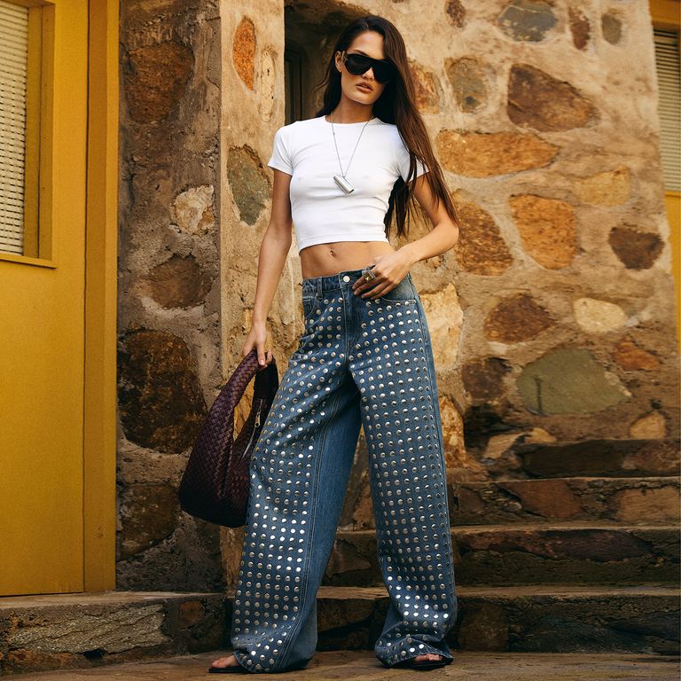 Pantalón Mujer Tiro Medio