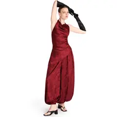 SAINTMALE - Pantalón Balloon Tiro Alto Jacquard Mujer