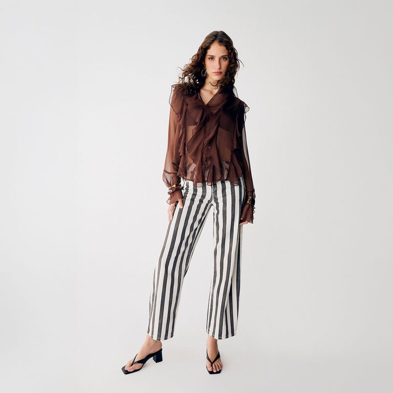 Blusa Tul Vuelos Mujer Saintmale