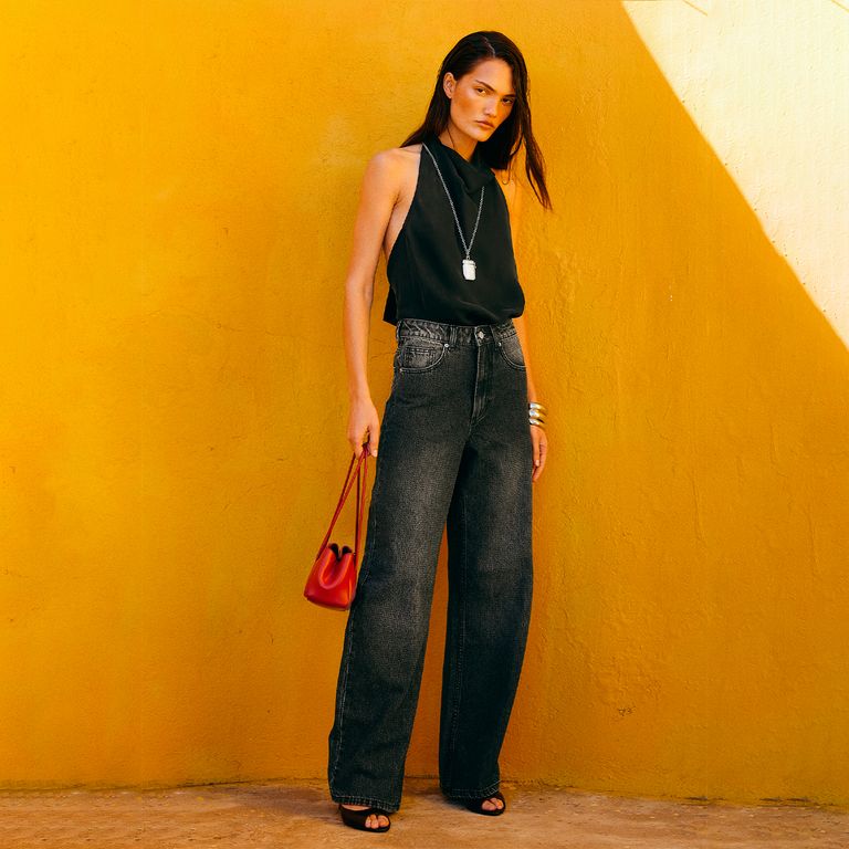 Pantalón Tiro Medio Mujer