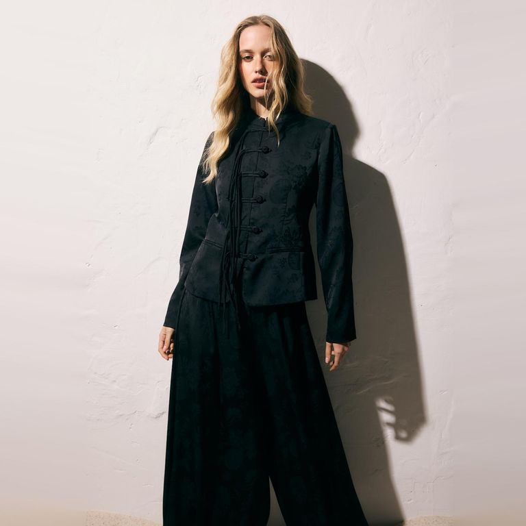 Chaqueta Town Negra Mujer Medio
