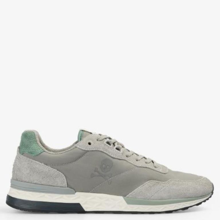 Harry Zapatilla Urbana Hombre Cuero Verde