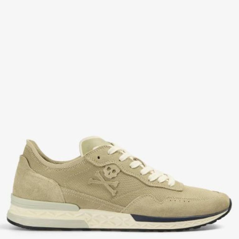 Moon Zapatilla Urbana Hombre Cuero Beige
