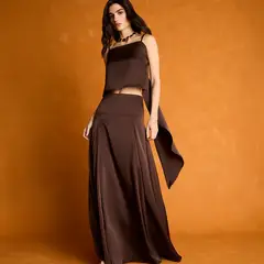SYBILLA - Blusa Asimétrica Tirantes Mujer x Sofía Mekis