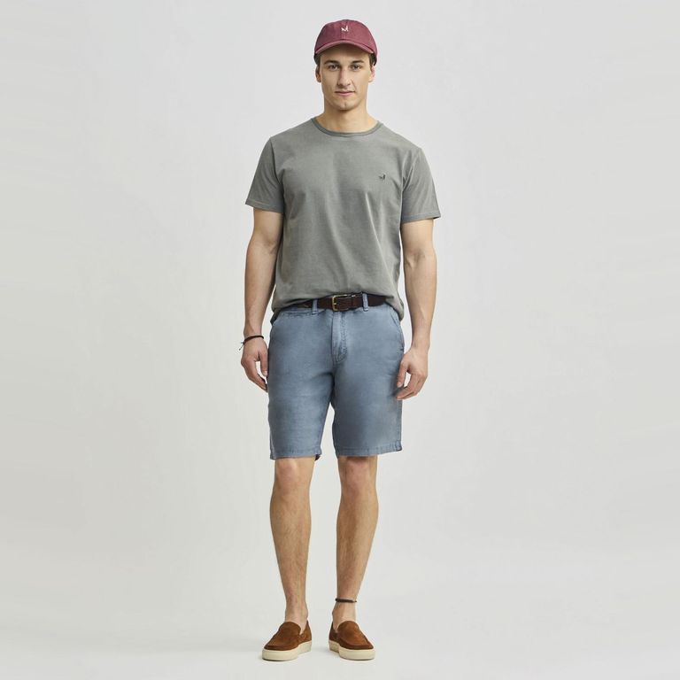 Short Dorset Vintage Sin Pinzas Lino Hombre