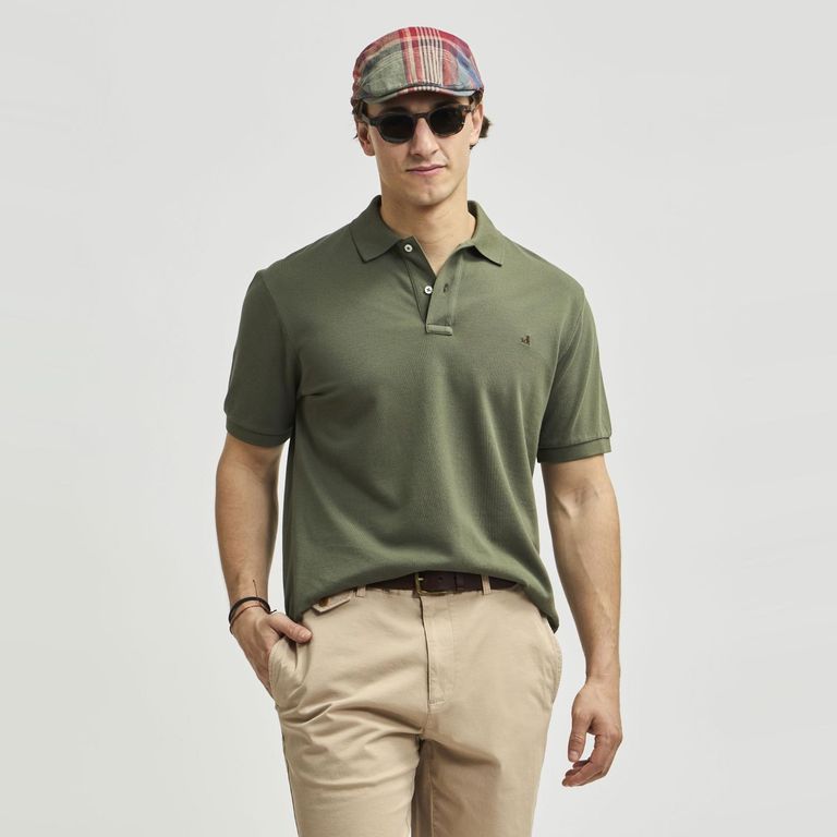 Polera Polo Piqué Manga Corto Hombre