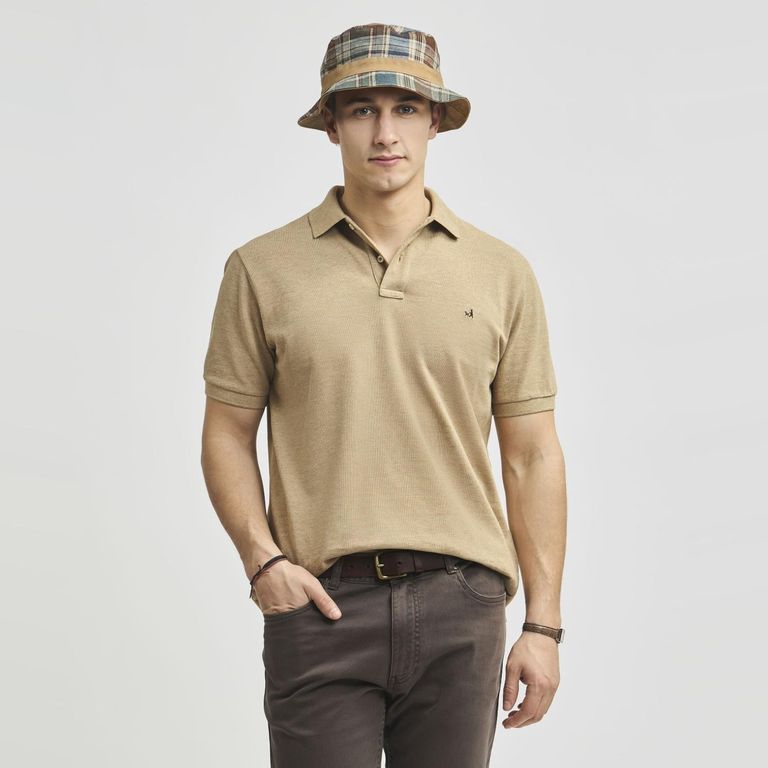 Polera Polo Piqué Manga Corto Hombre