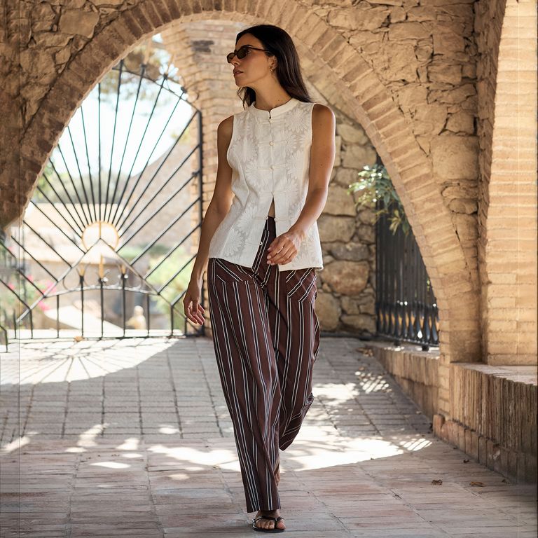 Top Emi Blanco Estilo Japonés Mujer