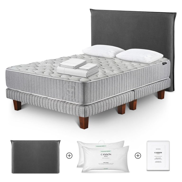 Cama Europea Hybrid Wool King