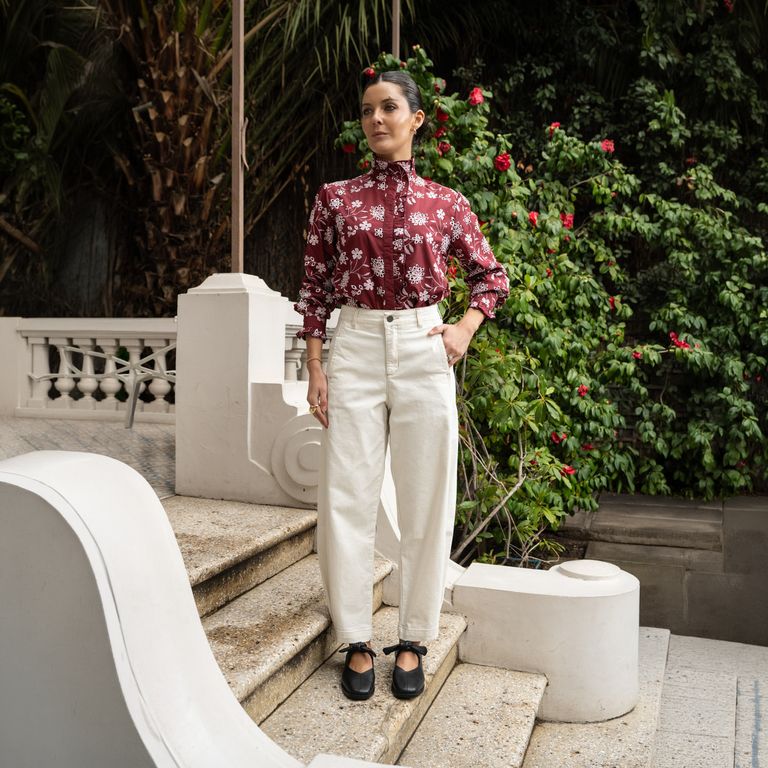 Jeans Tiro Medio Mujer Luau