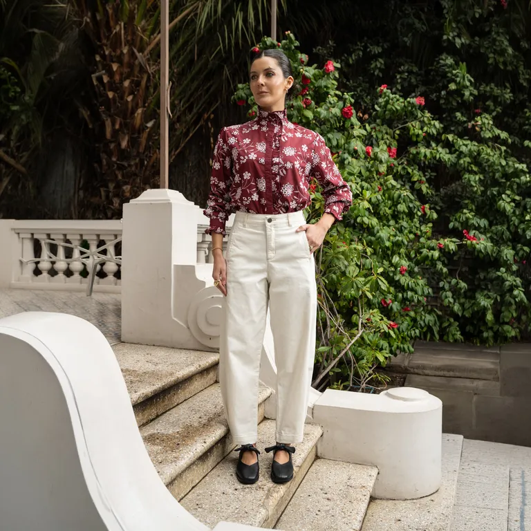 Pantalon Renata Blanco Mujer