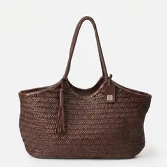 BIBA - Cartera Shopper Xl Mujer Cuero Café