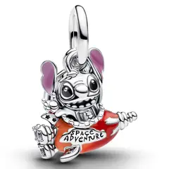 PANDORA - Charm Cohete De Stitch Mujer De Plata