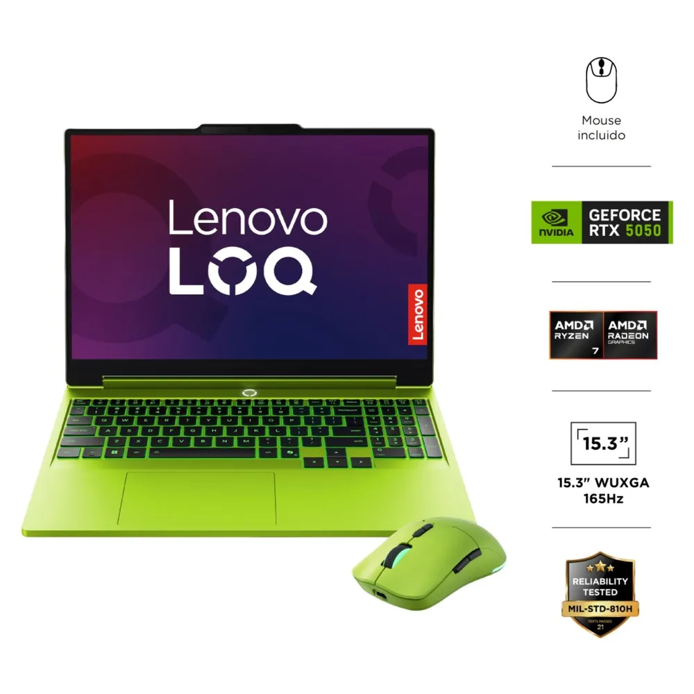 Lenovo LOQ AMD Ryzen 7 RTX 5050 16GB 512GB 15.3", foto 2