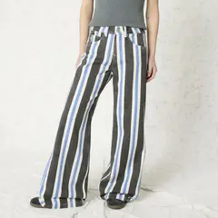 AMERICANINO - Jeans Wide Leg Tiro Medio Mujer
