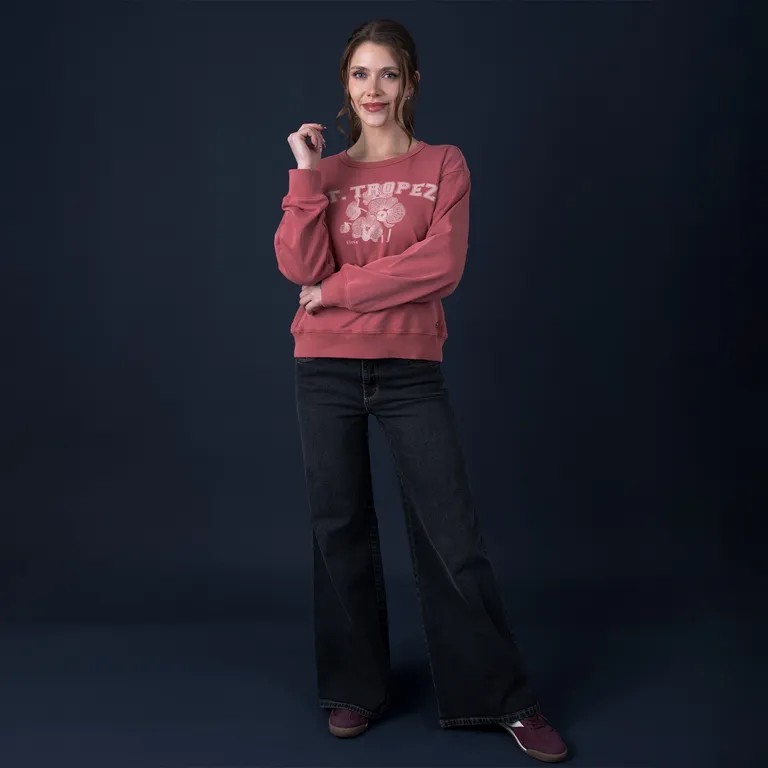 Jeans Wide Leg Tiro Medio Mujer