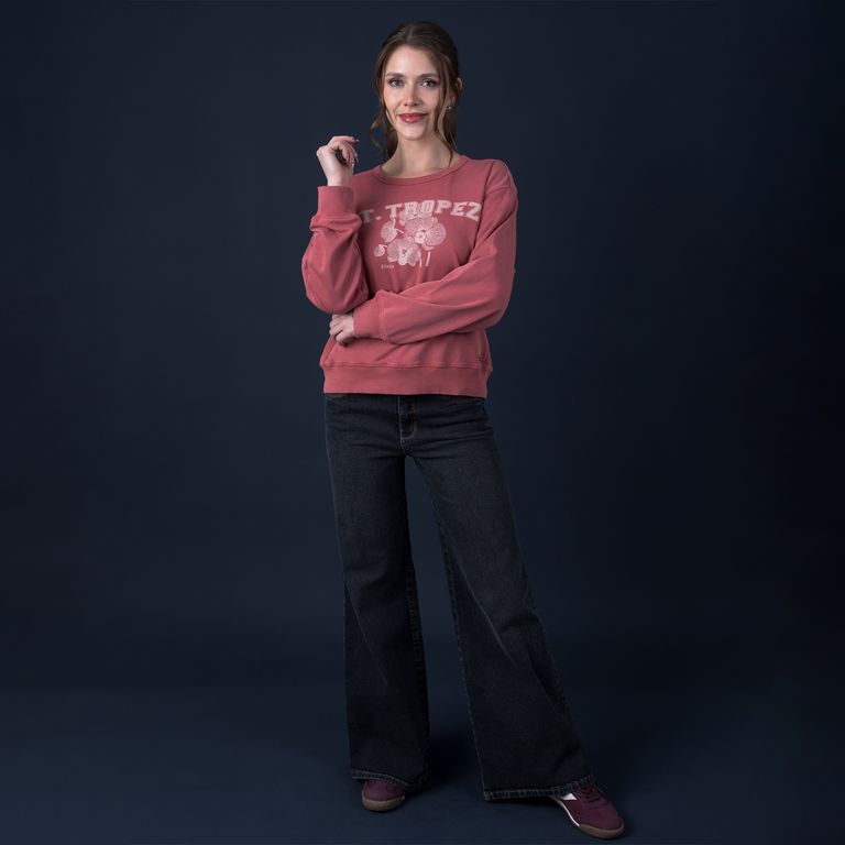 Jeans Wide Leg Tiro Medio Mujer