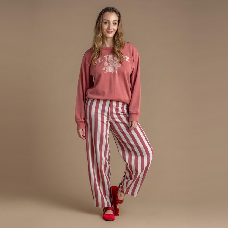 Pantalón Balloon Tiro Medio Mujer